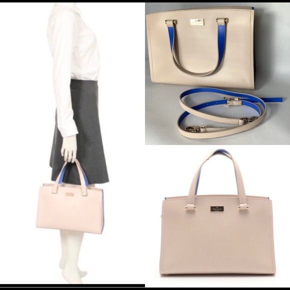 Kate Spade Arbour Hill Caley Pale Pink Blue bag - Picture 3 of 9